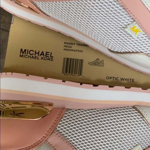 MICHAEL KORS MADDY TRAINER MESH OPTIC WHITE - Picture 6 of 16
